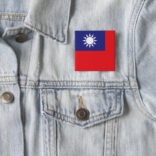 taiwanesische Flagge Button (Beispiel)