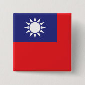 taiwanesische Flagge Button (Vorderseite)