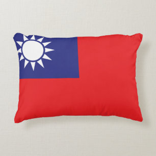 taiwanesische Flagge Dekokissen