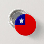 taiwanesische Flagge, Flagge Taiwans Button (Vorne & Hinten)