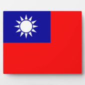 taiwanesische Flagge Fotoplatte (Vorderseite)