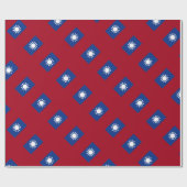 taiwanesische Flagge Geschenkpapier (Flach)
