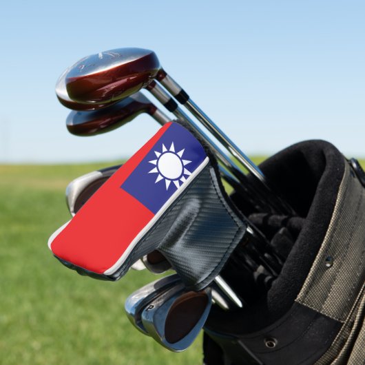 taiwanesische Flagge Golf Headcover (In Situ)