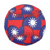 taiwanesische Flagge, Herz - Baseballs, Liebe Taiw Baseball (Rückseite)