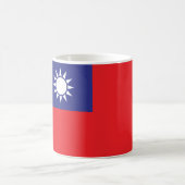 taiwanesische Flagge Kaffeetasse (Mittel)