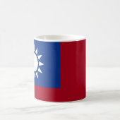 taiwanesische Flagge Kaffeetasse (Mittel)