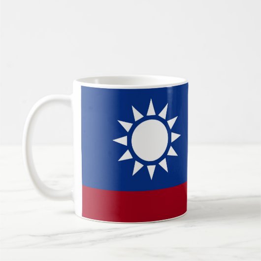taiwanesische Flagge Kaffeetasse (Links)
