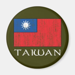 taiwanesische Flagge Magnet