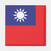 taiwanesische Flagge Magnet (Vorne)