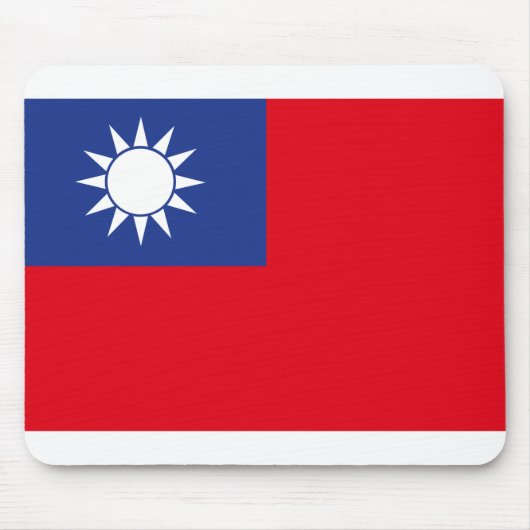 taiwanesische Flagge Mousepad (Vorne)