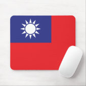 taiwanesische Flagge Mousepad (Mit Mouse)