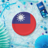 taiwanesische Flagge Pappteller (Party)