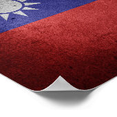taiwanesische Flagge Poster (Ecke)