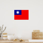 taiwanesische Flagge Poster (Küche)