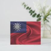 taiwanesische Flagge Postkarte (Stehend Vorderseite)