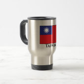 taiwanesische Flagge Reisebecher (Vorderseite Links)