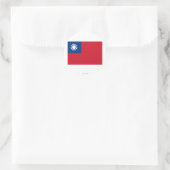 taiwanesische Flagge Runder Aufkleber (Tasche)