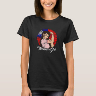 taiwanesische Flagge Taiwan taiwanesische Girl T-Shirt