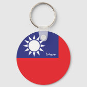Taiwanesische Flagge & Taiwan Urlaub, Patrioten /  Schlüsselanhänger (Rückseite)