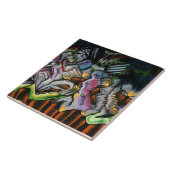 Taiwanesische Graffiti, Taipeh, Taiwan Fliese (Seite)