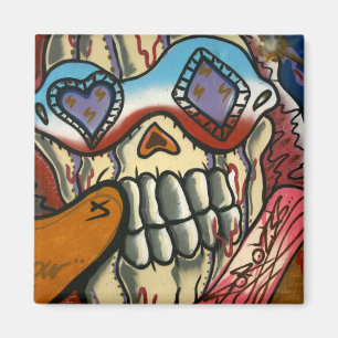 Taiwanesische Graffiti, Taipei, Taiwan Magnet