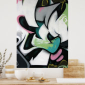 Taiwanesische Graffiti, Taipei, Taiwan Poster (Küche)