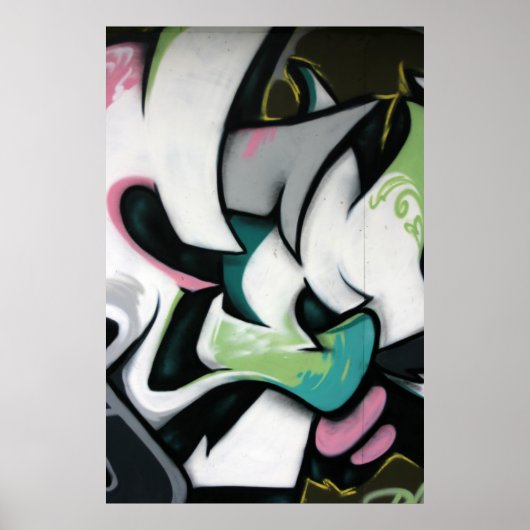 Taiwanesische Graffiti, Taipei, Taiwan Poster (Vorne)