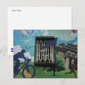 Taiwanesische Graffiti, Taipei, Taiwan Postkarte (Vorne/Hinten)