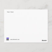 Taiwanesische Graffiti, Taipei, Taiwan Postkarte (Rückseite)