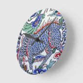 Taiwanesische Kunst Runde Wanduhr (Winkel)
