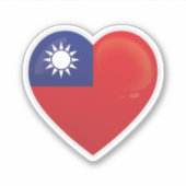 taiwanesische Liebe Aufkleber (Vorderseite)