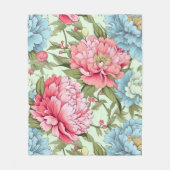 taiwanesische Peonies Fleecedecke (Vorderseite)
