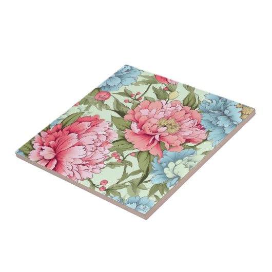 taiwanesische Peonies Fliese (Seite)