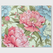 taiwanesische Peonies Geschenkpapier (Flach)