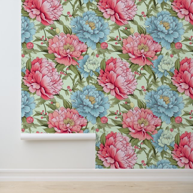 taiwanesische Peonies Tapete (Anwendung)
