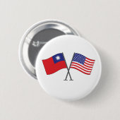Taiwanesischer amerikanischer Knopf Button (Vorne & Hinten)