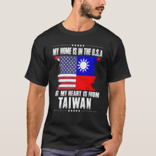 taiwanesisches amerikanisches Patriot Grown Proud  T-Shirt