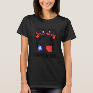 Taiwanesisches Mädchen Taiwan-Flagge Taiwan Stolz  T-Shirt