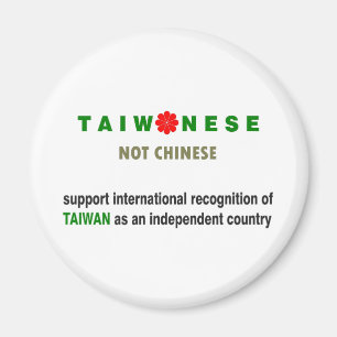 Taiwanisch, nicht chinesisch magnet