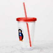 Taiwanisch oder Chinesisch sprechende Frau Penguin Acryltrinkbecher (Links)