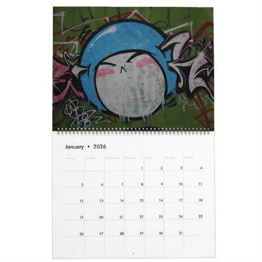 Taiwanischer Graffiti-Kalender 2021 Kalender (Jan 2026)