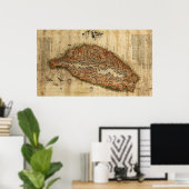 TaiwanPanoramakarte Taiwan Poster (Heimbüro)