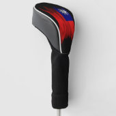 Taiwans Flagge Pinselstrich, nationale Flagge Golf Headcover (angewinkelt)