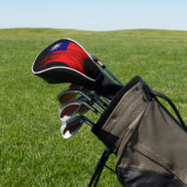 Taiwans Flagge Pinselstrich, nationale Flagge Golf Headcover (In SItu)
