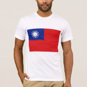 Taiwans Flagge T-Shirt (Vorderseite)
