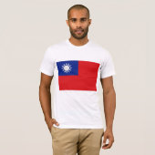 Taiwans Flagge T-Shirt (Vorne ganz)