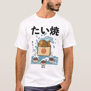 Taiyaki - Japanischer T - Shirt für Lebensmittel