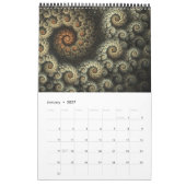 "Taiyou" gewundenes Fraktal Kalender (Jan 2027)
