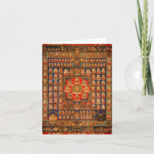 Taizokai Buddhist Mandala Blank Note Card Karte