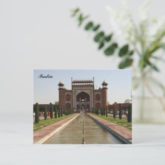 Taj Gate Postkarte (Stehend Vorderseite)